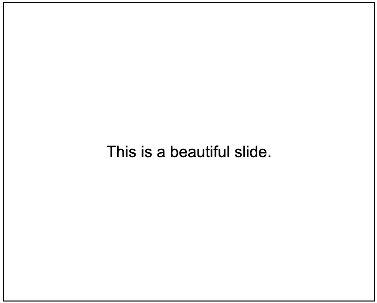 Beautiful Slide
